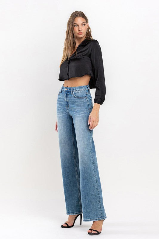 High Rise Wide Leg Jeans