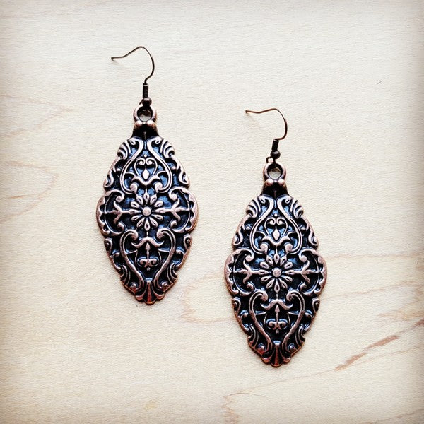 Filigree Copper Earrings