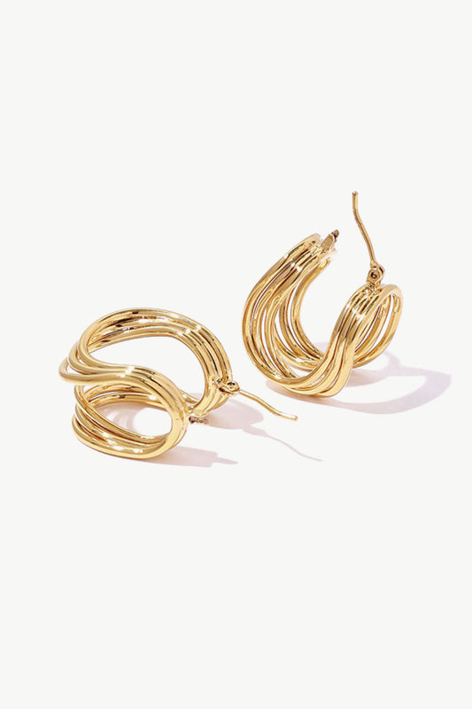 Sleek U-Shaped Hoop Earrings